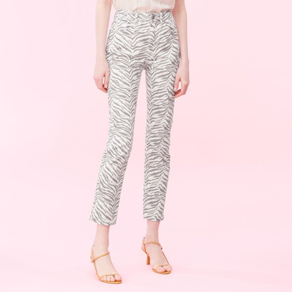 Rebecca Taylor Denim - New Rebecca Taylor La Vie Ziger Zebra Tiger Ines Jeans